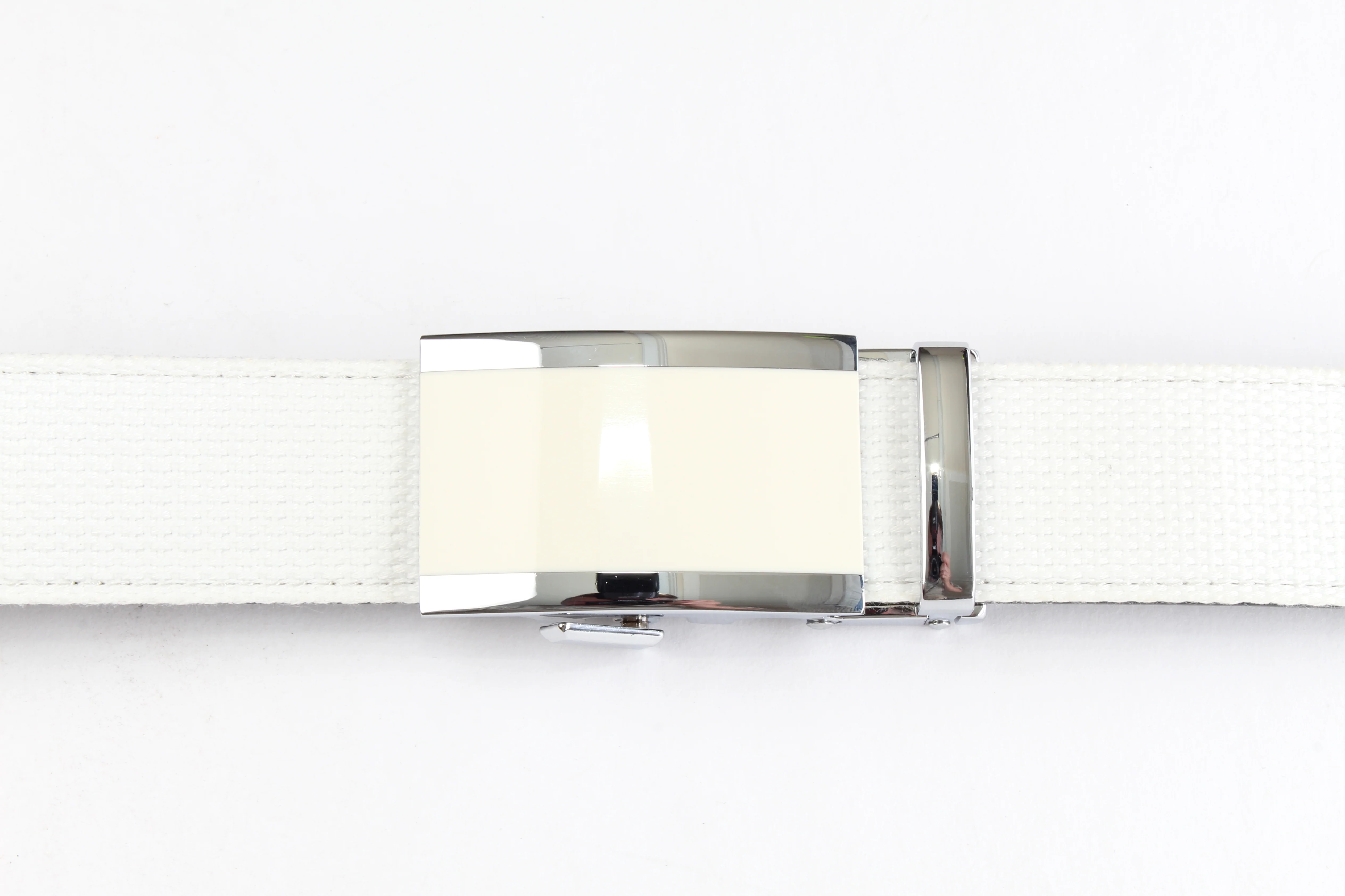 1.5" White Onyx Buckle in Silver - Image 2